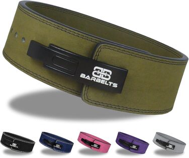 Пауерліфтинг ремінь Barbelts Lever 10мм, зелений