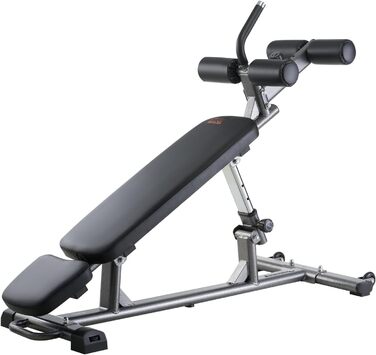 VEVOR лавка для пресу, Bauchbank з обертовим ручками, регульована висота, міцна сталь, 500/600/453,6 кг, для фітнесу вдома, силові тренування, лавка для пресу/1000lbs