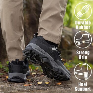 Черевики для трекінгу CC-Los чоловічі, водонепроникні, легкі, розмір 40-48, чорні