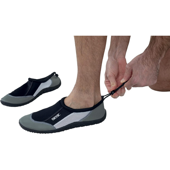 Шльопанці Seac Reef для дорослих та дітей, швидковисихаючі для басейну та пляжу (43.5 EU, сірі)