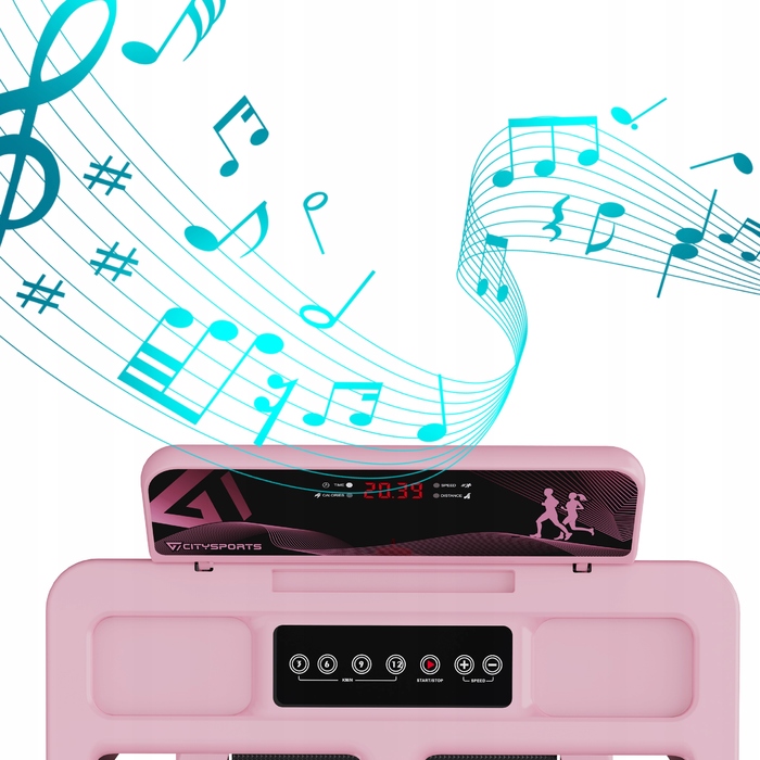 Електрична бігова доріжка CITYSPORTS PRO wp9cs3pink, до 120 кг