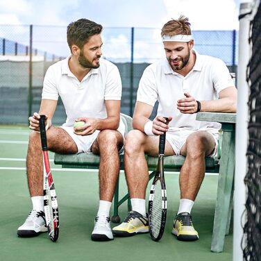 Тенісні кросівки FitVille для чоловіків з широкою ногою. Зручні кросівки для бадмінтону, фітнесу та залу. Неслизькі, дихаючі, жовтого кольору з чорним. 46 EU (широкі)