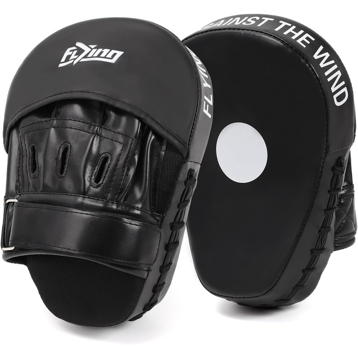 Боксерські подушки Pratzen для MMA, кікбоксингу, карате, тайського боксу, тхеквондо (чорні)