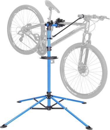 Підставка для ремонту велосипедів CXWXC - професійна, поворотна, складна, до 30 кг, з підсвічуванням та магнітним відсіком (Bleu)