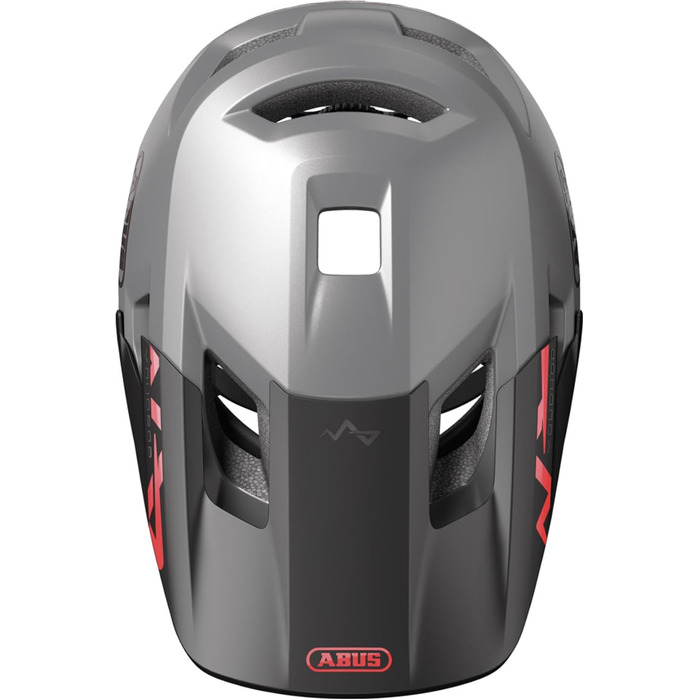 Дитячий велосипедний шолом ABUS YouDrop, сріблястий, розмір S (48-55 см), для дітей та підлітків, для катання містом і по бездоріжжю, з отвором для хвоста