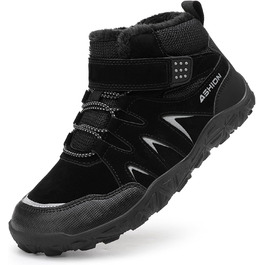 Дитячі зимові чоботи Littleplum для хлопчиків. Зимові шкарпетки-чоботи, теплі, з підкладкою, для снігу, трекінгові. Розмір 39 EU, чорний колір.