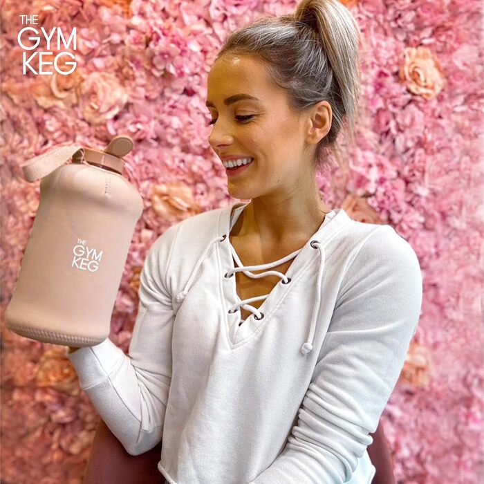 Гімнастичний глечик Gym Keg 2.2L з сумкою та ручкою: багаторазова спортивна пляшка для фітнесу, йоги, екологічна, без BPA