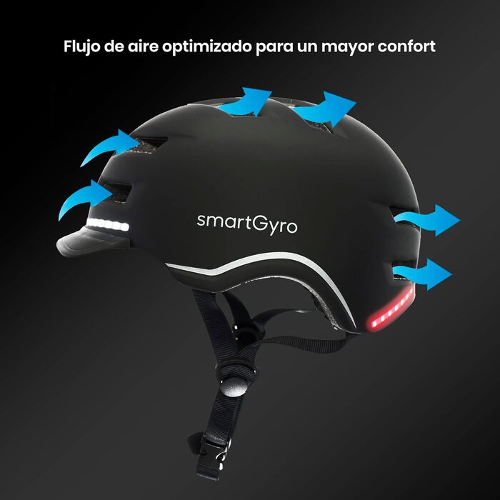 Розумний велосипедний шолом SMARTGYRO з LED-підсвічуванням