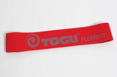 Фітнес-стрічка TOGU FLEXVIT Mini, три рівні опору, еспандер-петля для тренувань, червона (середній опір)