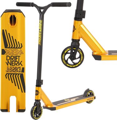 Самокат Driftwerk DS2 Ano Gold для трюків, дитячий фристайл