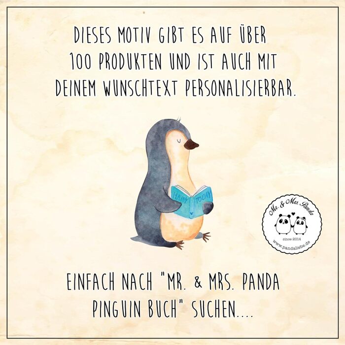 Персоналізована пляшка для води Mr. & Mrs. Panda з пінгвіном, 500 мл, біла – іменний подарунок для відпочинку, шкіл, реклами