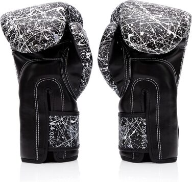 Боксерські рукавички Fairtex BGV14 для Муай Тай та кікбоксингу, тренувальні, 12 oz, чорні/білі, унісекс, для дітей і дорослих