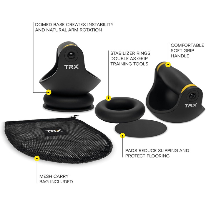 Ручки для віджимань TRX Push-It для тренування м'язів грудей, рук та корпусу вдома