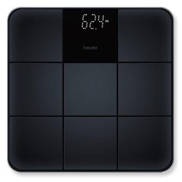 Електронні ваги Beurer GS 235 з Magic-дисплеєм, чорні. Антиковзне покриття, автовимкнення