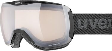 Гірськолижна маска uvex downhill 2100 V, фотохромна, антифог, чорна, універсальний розмір, для жінок та чоловіків