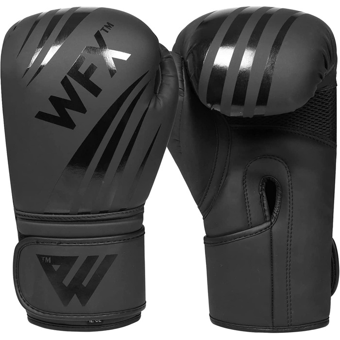 Професійні боксерські рукавички WFX з екошкіри 16 унцій для MMA, спарингу, кікбоксингу, боксерської груші та муай-тай