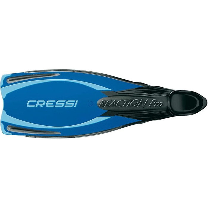 Ласти Cressi Reaction Pro для дайвінгу, фрідайвінгу і снорклінгу, унісекс, розмір 46/47, чорні/сріблясті