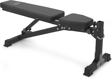 Регульована лавка для жиму Marbo Sport MS-L114, складна, чорна, виробництво ЄС