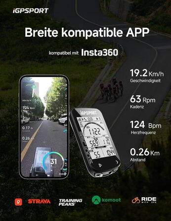 Велокомп'ютер iGPSPORT BSC100S, бездротовий, 2.6
