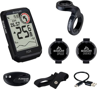 Велокомп'ютер SIGMA ROX 4.0 Special Edition GPS бездротовий з навігацією, сумісний з E-Bike (чорний)