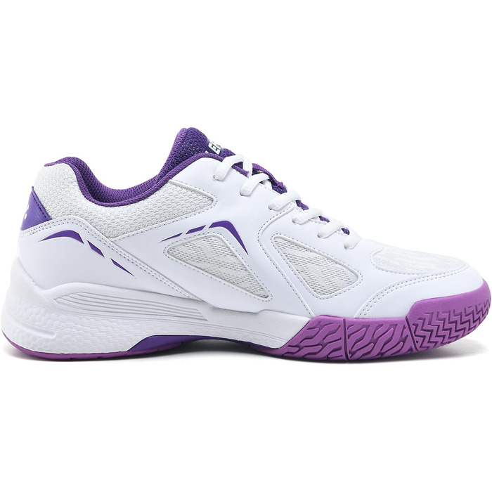 Жіночі тенісні кросівки P601, антиковзаючі, з амортизацією, стабілізуючі, дихаючі, для корта, розмір 38 EU, білі, фіолетові
