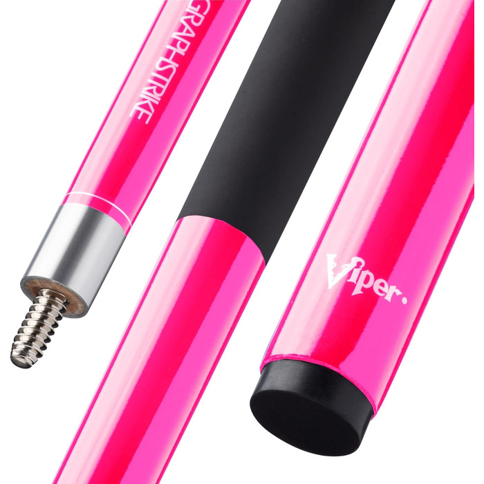 Більярдний кий Viper Graphstrike: фіберглас, графіт, 147,3 см, 2 частини (рожевий)