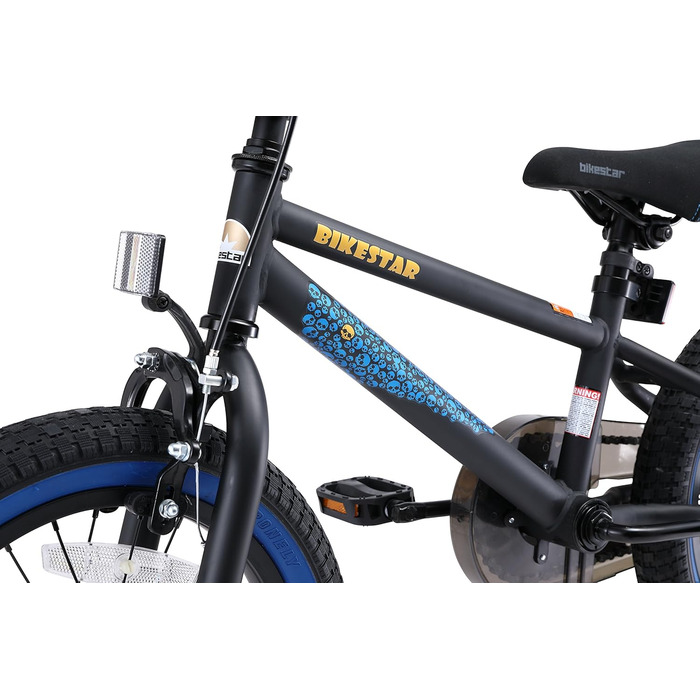 Дитячий велосипед BIKESTAR для хлопчиків і дівчаток від 3 до 6 років, 12/16/20 дюймів, BMX фрістайл, тестування без ризику