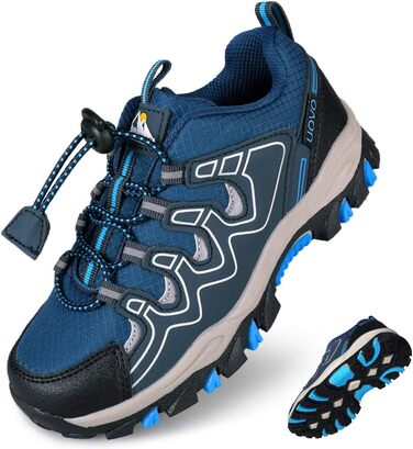 Дитячі трекінгові кросівки UOVO для активного відпочинку та спорту, блакитні, розмір 36