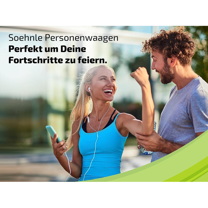 Електронна вага Soehnle Style Sense Comfort 600 для людей, LCD-дисплей, до 200 кг, безпечна платформа