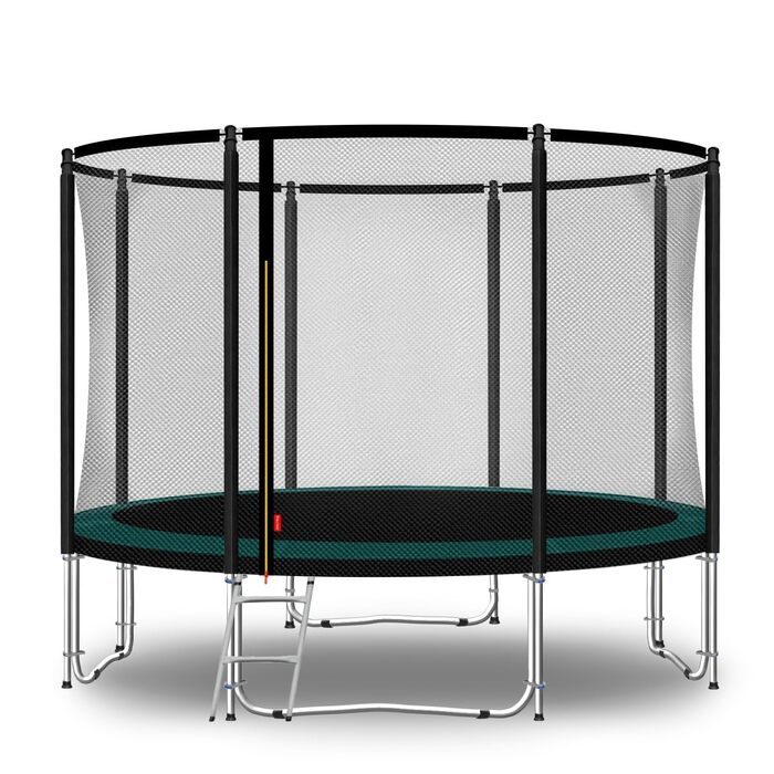 Батут для саду FGOS Ø 366 см (зелений/чорний) – ідеальна розвага для дітей