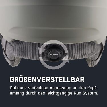 Шолом гірськолижний Alpina Alto Q-LITE з візором, moon-grey matt (gold mirror), L (59-63 см)