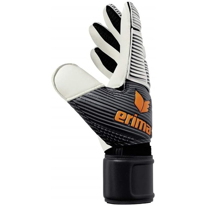 Воротарські рукавички Erima Skinator Hybrid Training 9, чорні/білі/неоново-оранжеві