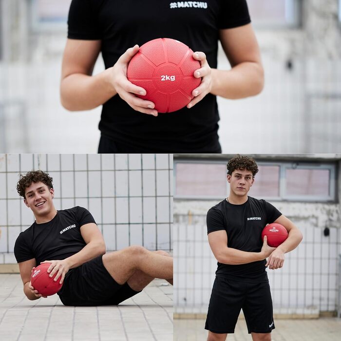 Медичний м'яч Matchu Sports з повної гуми, 1–5 кг