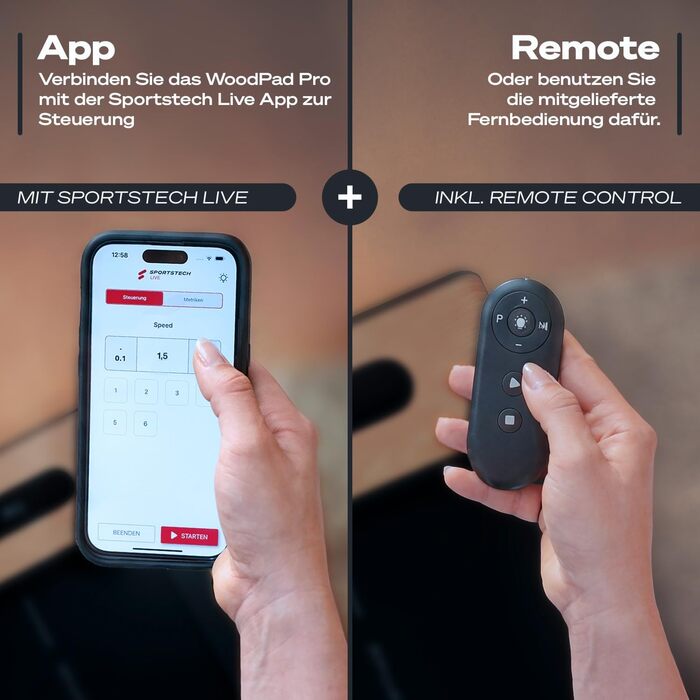Бігова доріжка Sportstech WalkingPad Pro для дому: складана, до 8 км/год, з лічильником кроків, для офісу та дому, вантажність 120 кг, з додатком, тиха, німецька якість