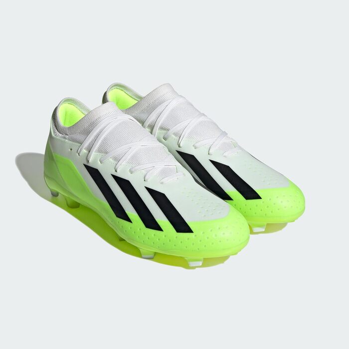 Кросівки футбольні Adidas X Crazyfast.3 FG (46 2/3 EU) - Cloud White/Core Black/Lucid Lemon