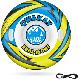 Надувний сніговий тюб зі стропом, 47-49-68 дюймів. Міцний корпус, морозостійкий матеріал. Для зимових розваг дітей та дорослих