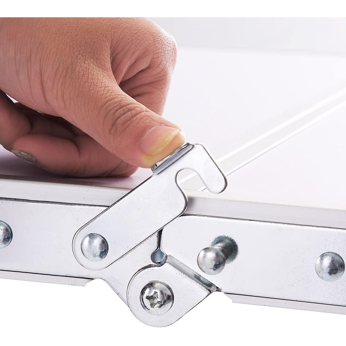 Складаний стіл 60 см, портативний, для кемпінгу та пікніків, садовий, вуличний, з алюмінієвим каркасом та регульованою висотою, 60 x 45 x 25,9 см (Д x Ш x В)