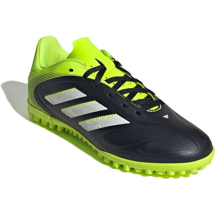 Дитячі футбольні бутси Adidas Copa Pure III Club Turf для дітей, розмір 35 EU, чорний, білий, лимонний, унісекс
