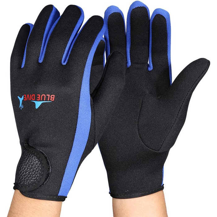 Рукавички для дайвінгу VGEBY з неопрену, для снорклінгу, каякінгу, віндсерфінгу та водного спорту (Чорний, Синій, L, L)