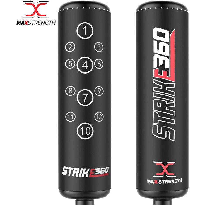 MaxStrength вільностоячий боксерський мішок для боксу та кікбоксингу 1,7-1,8 м, для MMA, міцна стійка, спортивний інвентар