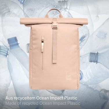 Рюкзак GOT BAG Rolltop Easy з океанічного пластику, водонепроникний, для ноутбука 16'', 31 л