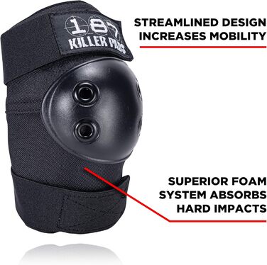 Комплект захисної екіпіровки Killer Pads S/M, чорний