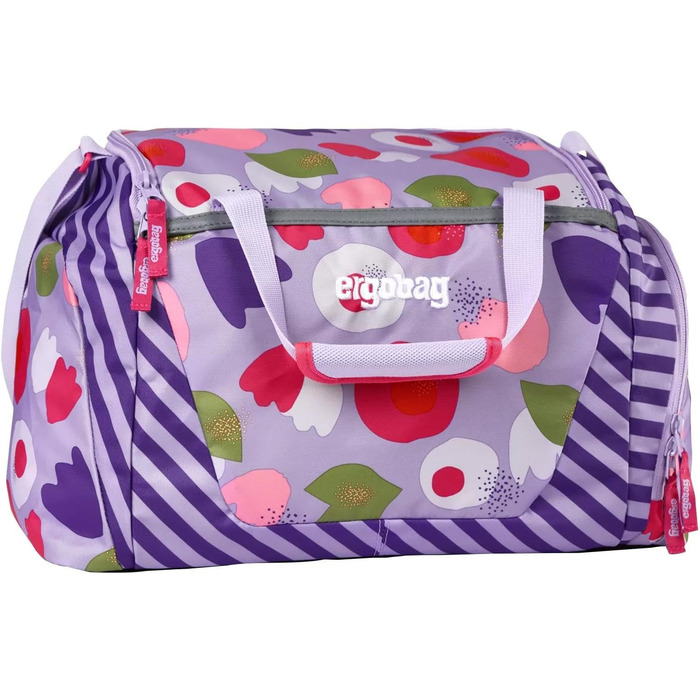 Спортивна сумка ergobag з відділенням для вологих речей, 20 л, Blütenzaubär, фіолетова