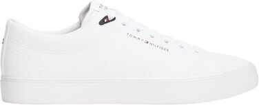 Чоловічі шкіряні кеди Tommy Hilfiger Th Hi Vulc Core Low LTH Ii ESS білі, розмір 44 EU