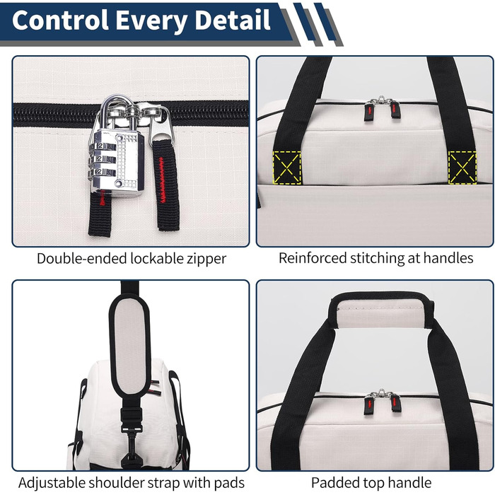 Спортивна сумка маленька з відділенням для мокрого, 35×20×20 см, ручна поклажа, міні-дуфіль, з кількома відділеннями для спорту, відпочинку, коротких подорожей (бежева)