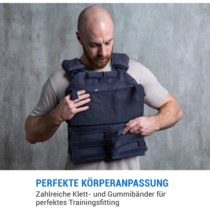 Capital Sports Battlevest 2.0 - Вага жилет для тренувань, 8.0/13.2 кг, у камуфляжі, синій, чорний, оливковий