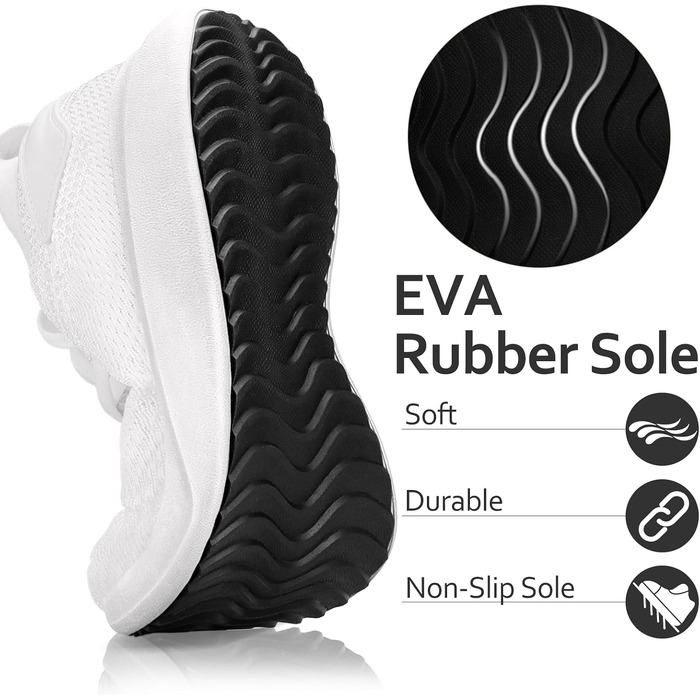 Чоловічі спортивні кросівки Giniros Slip-on: легке дихаюче взуття для бігу, тенісу та повсякденного носіння, білі, розмір 44 EU
