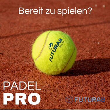 FUTURA8 М'ячі для падел-тенісу, 3 шт. в упаковці, преміум-якість, стабільний відскік, довговічні, для тренувань та турнірів, підходять для гри в приміщенні та на вулиці, професійні м'ячі