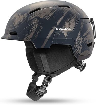 Шолом гірськолижний/сноубордичний Odoland, унісекс, чорний, регульований, для дорослих та підлітків