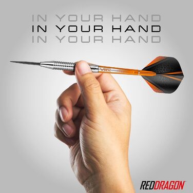 Дротики RED DRAGON Amberjack з металевим вістрям, набір зі стрижнями та крилами для дартсу